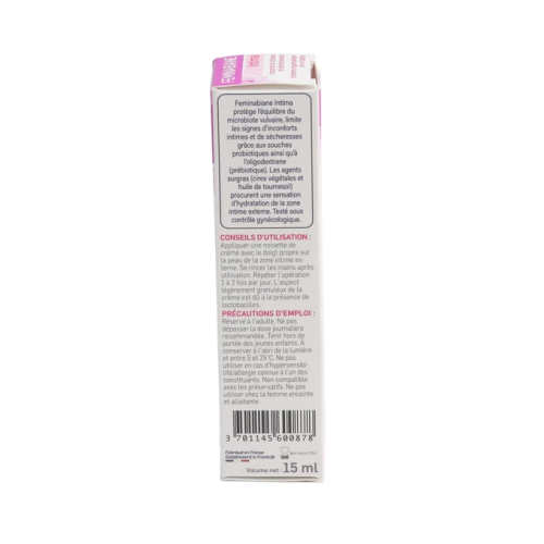 Feminabiane Intima Crème protectrice et apaisante 15 ml