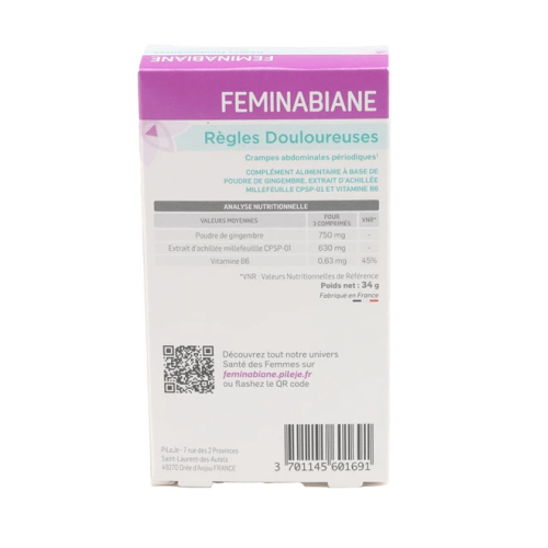 Feminabiane Règles douloureuses 45 comprimés