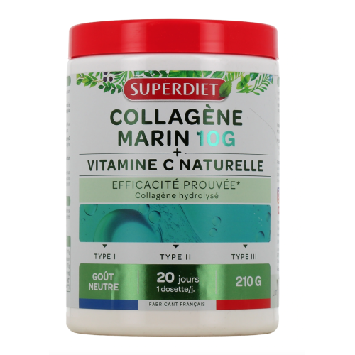 Collagène Marin 10 g + Vitamine C 210 g Collagène Marin 10 g + Vitamine C 210 g