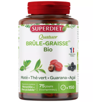 Quatuor Maté Brûle-Graisse Bio 150 Comprimés