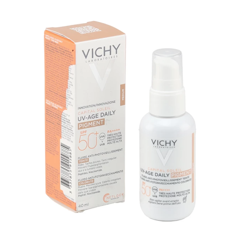 Capital Soleil UV-Age Daily Pigment Fluide Anti-Photovieillissement Teinté SPF50+ Médium 40 ml Capital Soleil UV-Age Daily Pigment Fluide Anti-Photovieillissement Teinté SPF50+ Médium 40 ml