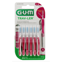Trav-ler Brossettes interdentaires 1.4 mm Bordeaux 6 Brossettes