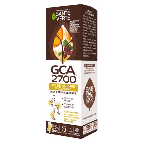GCA 2700 gel de massage chauffant Santé Verte x 100 ml