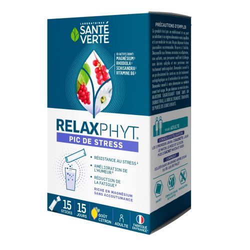 RelaxPhyt pic de stress 15 sticks
