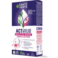 Actirub Gorge Triple Action 20 pastilles