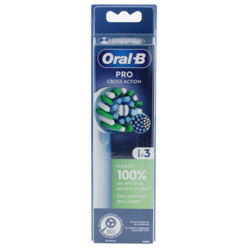 Pro Brossettes de Rechange Cross Action - Lot de 3 brossettes Pro Brossettes de Rechange Cross Action - Lot de 3 brossettes