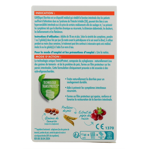 GAVIDigest Diarrhée 60 gélules