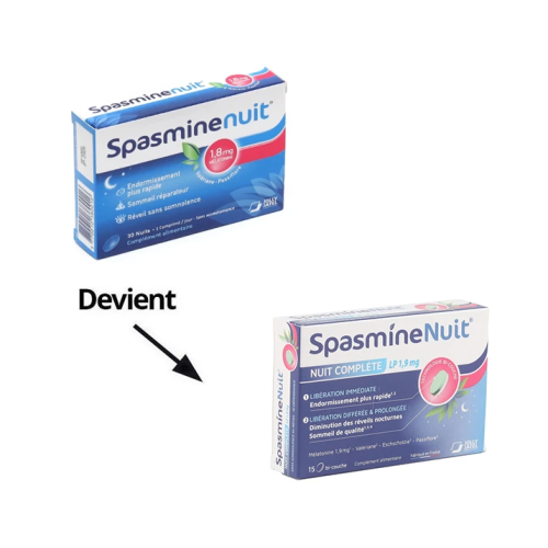 Spasmine Nuit complète 15 comprimés