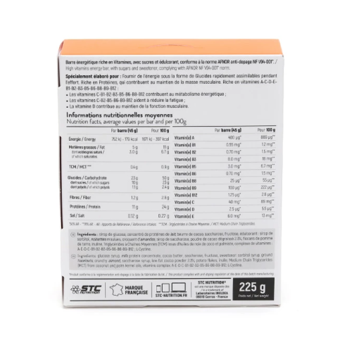 STC Nutrition VO2 Max Bar chocolat 5 barres