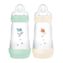 2 Biberons Easy Start 260 ml 2 Mois et + Débit 2 Menthe/Coton