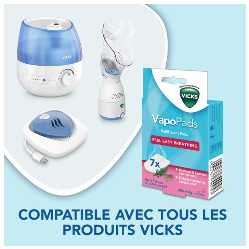 VapoPads Tablettes pour diffuseur romarin/lavande 7 tablettes