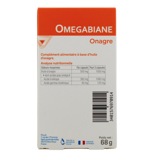 Omegabiane Onagre 100 capsules
