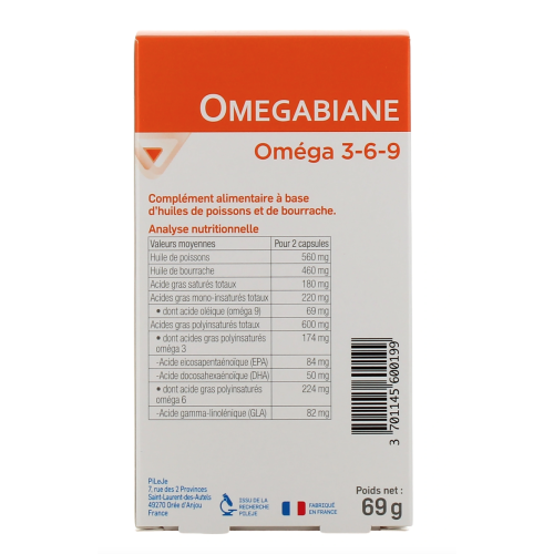 Omegabiane Omega 3-6-9 100 capsules