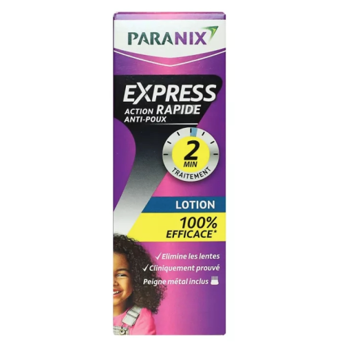 Express Action Rapide Anti-Poux 2 Minutes Lotion 95 ml + Peigne Métal Inclus Express Action Rapide Anti-Poux 2 Minutes Lotion 95 ml + Peigne Métal Inclus