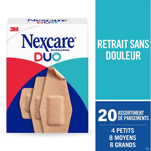 Assortiments de Pansements Duo Tenue 24h 20 pansements