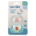 Essentiel 2 Sucettes Anatomiques Collerette Confort + 0-6 Mois J'aime mes Parents et Petit Ours
