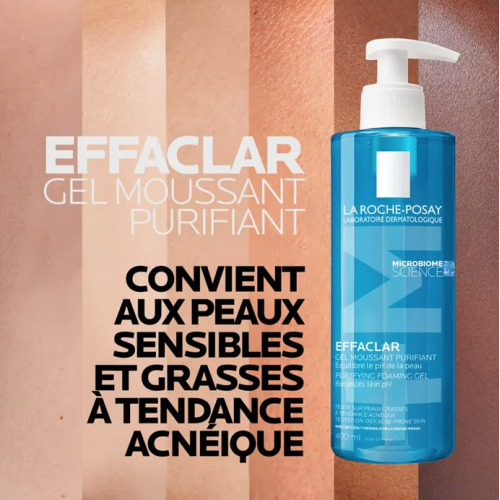 Effaclar Gel Moussant Purifiant 2 x 400 ml