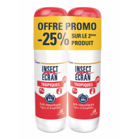 Anti-moustiques Tropiques Spray répulsif peau 2 x 75 ml