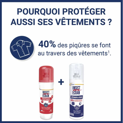 Anti-moustiques Tropiques Spray répulsif peau 2 x 75 ml