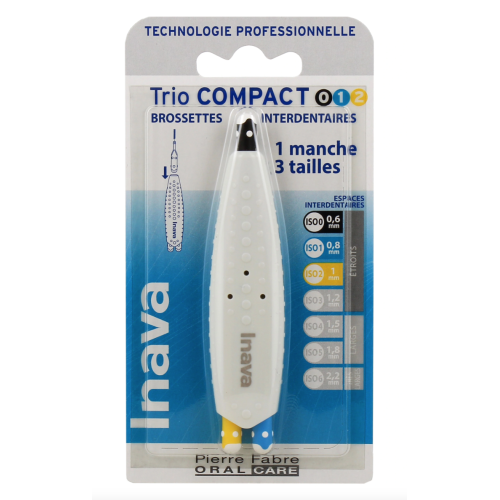 Brossettes Interdentaires Trio Compact Tailles 0/1/2 Brossettes Interdentaires Trio Compact Tailles 0/1/2