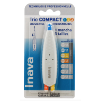 Brossettes Interdentaires Trio Compact Tailles 1/2/3
