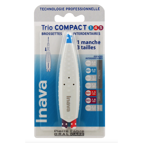 Brossettes Interdentaires Trio Compact Tailles 1/4/5