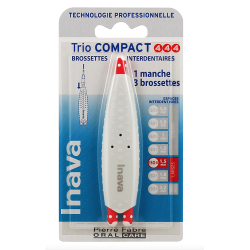 Brossettes Interdentaires Trio Compact Tailles 4/4/4 Brossettes Interdentaires Trio Compact Tailles 4/4/4