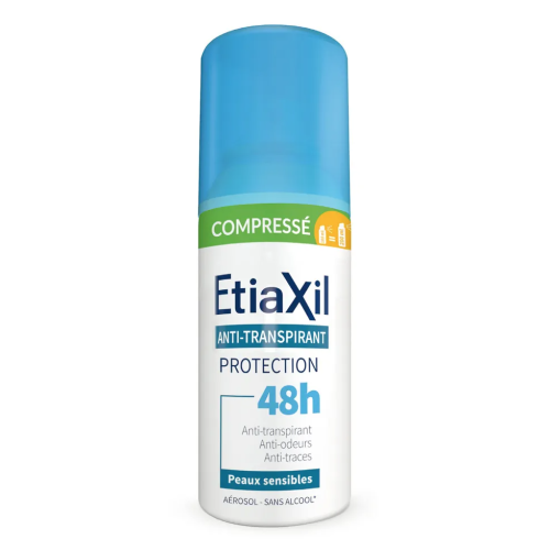 Anti-Transpirant Protection 48H Peaux Sensibles Aérosol Compressé 100 ml Anti-Transpirant Protection 48H Peaux Sensibles Aérosol Compressé 100 ml