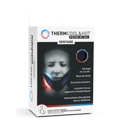 THERMCOOL DENTAIRE Poche de Gel pour Douleurs Dentaires 2 poches THERMCOOL DENTAIRE Poche de Gel pour Douleurs Dentaires 2 poches