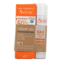 Crème Solaire Peaux Sensibles SPF 50+ Sans Parfum 50 ml + Eau Thermale 50 ml offerte
