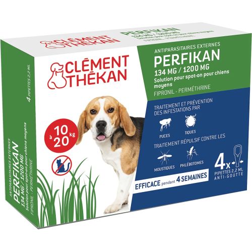 PERFIKAN Anti-Puces Chiens Moyens 10 - 20 Kg PERFIKAN Anti-Puces Chiens Moyens 10 - 20 Kg