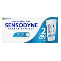 Rapide Action Dentifrice Dents Sensibles 2 x 75 ml