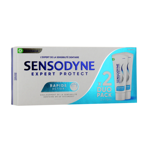 Rapide Action Dentifrice Dents Sensibles 2 x 75 ml