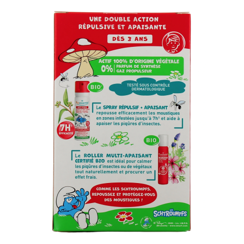 Anti-Pique Roller Multi-Apaisant Bio Enfant 5 ml + spray répulsif apaisant 75 ml