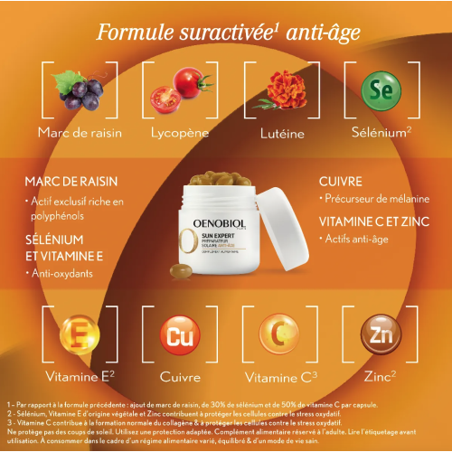 Sun Expert Préparateur Solaire Anti-Âge 2 x 30 capsules
