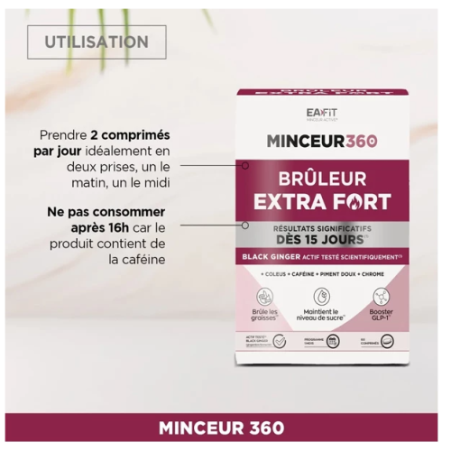 Minceur 360 Bruleur Extra fort 60 comprimés