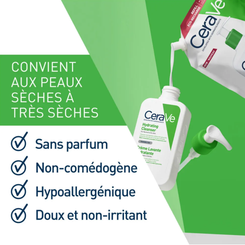 Crème Lavante Hydratante eco recharge 473 ml
