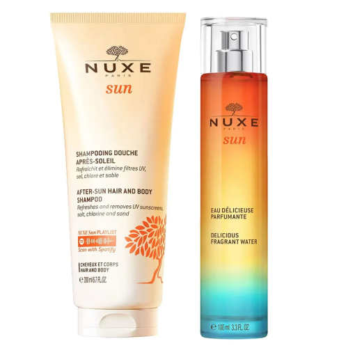 Sun Eau Délicieuse Parfumante Vaporisateur 100 ml + Shampooing Douche Après-Soleil 200 ml Offert