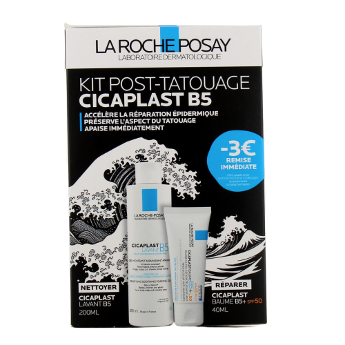 Cicaplast Baume B5+ SPF50 1 kit post-tatouage Cicaplast Baume B5+ SPF50 1 kit post-tatouage
