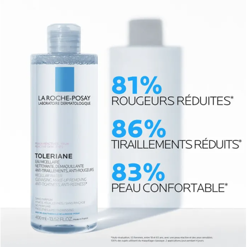 Toleriane Eau Micellaire Peaux Réactives 2 x 400 ml