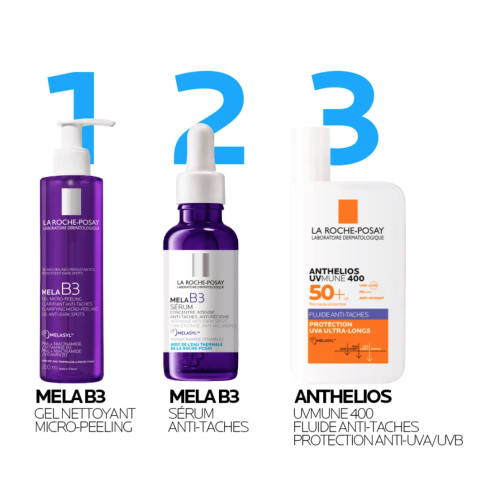 COFFRET MELA B3 Sérum 30 ml + Anthelios UVMUNE 400 Anti-taches SPF50+ 15 ml Offert
