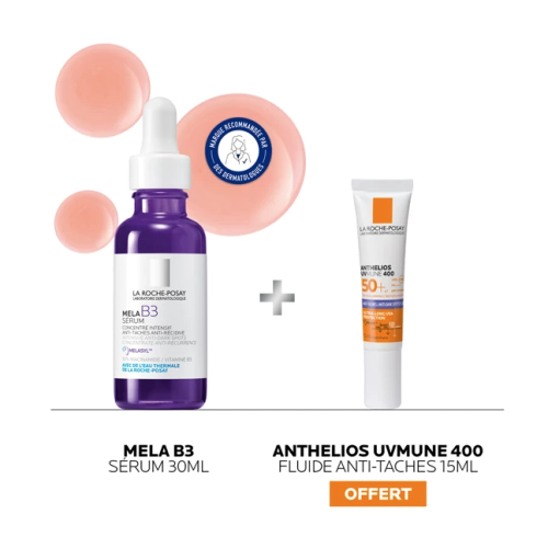 COFFRET MELA B3 Sérum 30 ml + Anthelios UVMUNE 400 Anti-taches SPF50+ 15 ml Offert