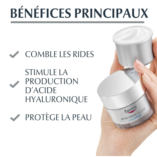 Hyaluron-Filler + 3x Effect Soin de Jour SPF15 Peau Sèche Recharge 50 ml