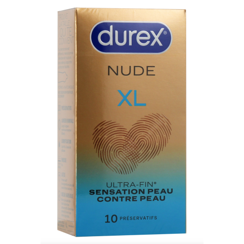 Nude Extra Large Préservatifs XL 10 préservatifs