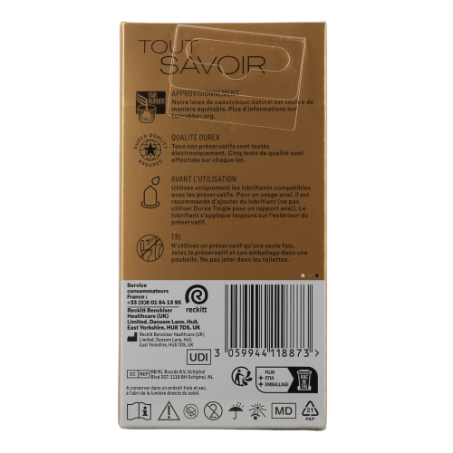 Nude Extra Large Préservatifs XL 10 préservatifs
