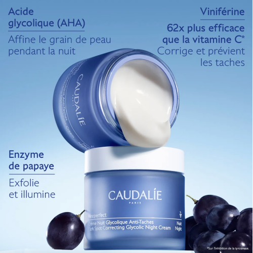 Vinoperfect Crème Nuit Glycolique Anti-Taches recharge 50 ml