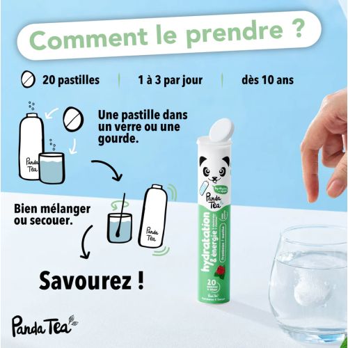 Pastilles Hydratation 20 pastilles Menthe - Framboise