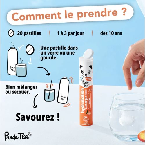 Pastilles Hydratation 20 pastilles Pêche Pastilles Hydratation 20 pastilles Pêche