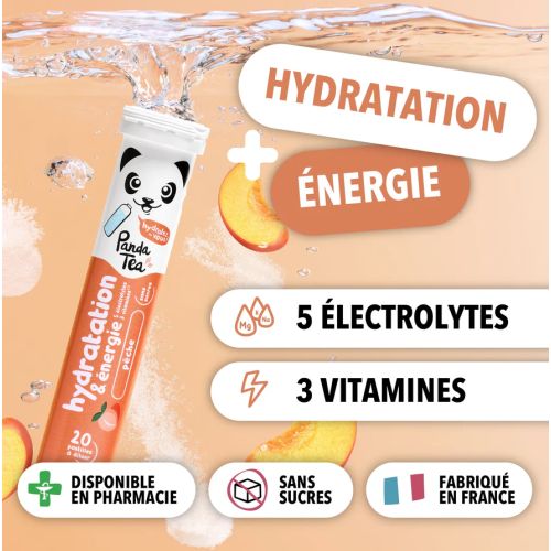 Pastilles Hydratation 20 pastilles Pêche Pastilles Hydratation 20 pastilles Pêche