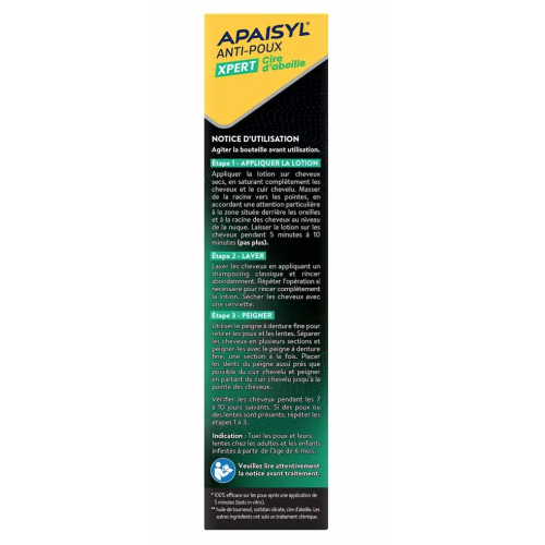 Anti-Poux & Lentes Lotion Xpert Cire d'abeille 100 ml